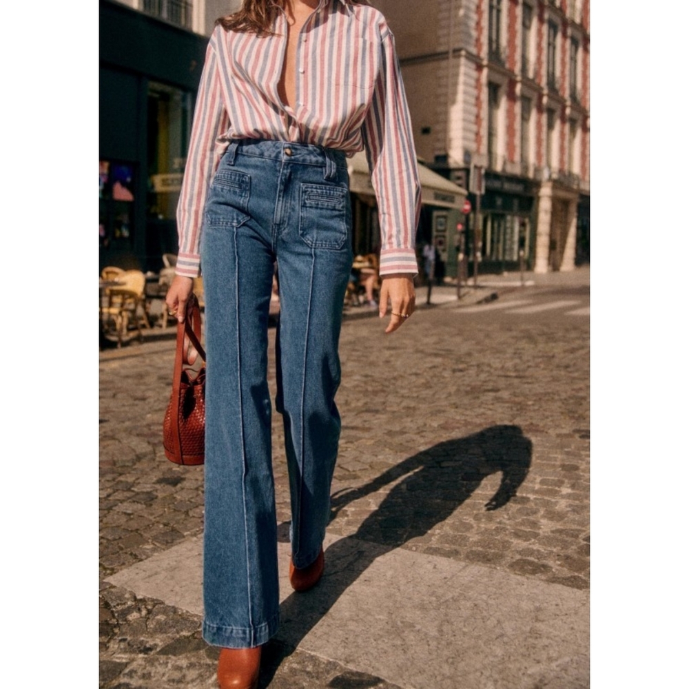SEZANE Jeans  Augusto Trouser Wide Leg 36